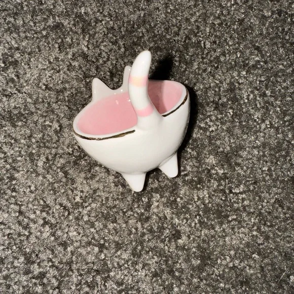 White and Pink Cat Decor Accent - Picture 3 of 3